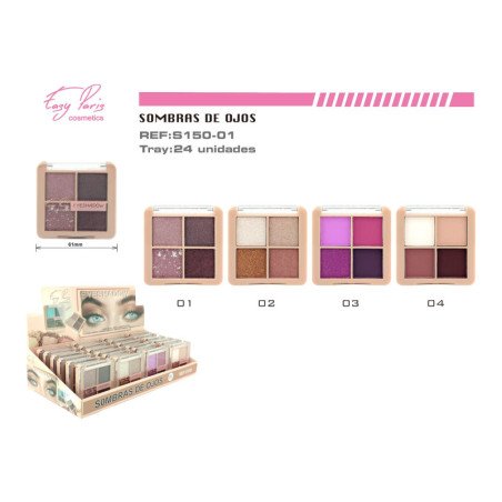SOMBRA DE OJOS 4 COLORES 24/U 288/U