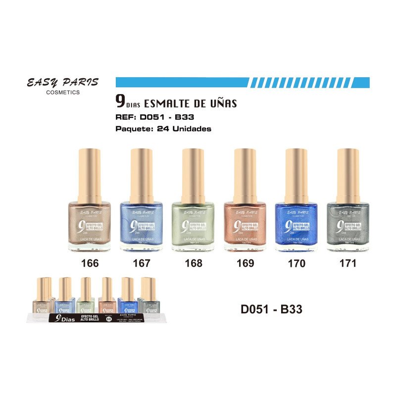 LACA DE UÑAS 9 DIAS 24/U 288/U