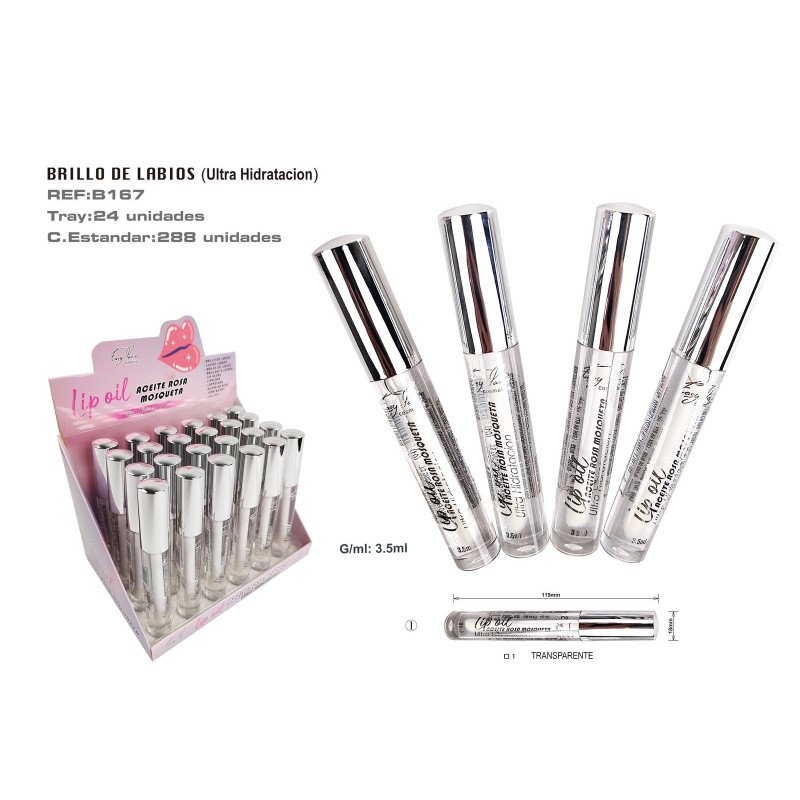 B. DE LABIOS ULTRA HIDRATA OIL ROSA MOSQUETA 24/U 288/C