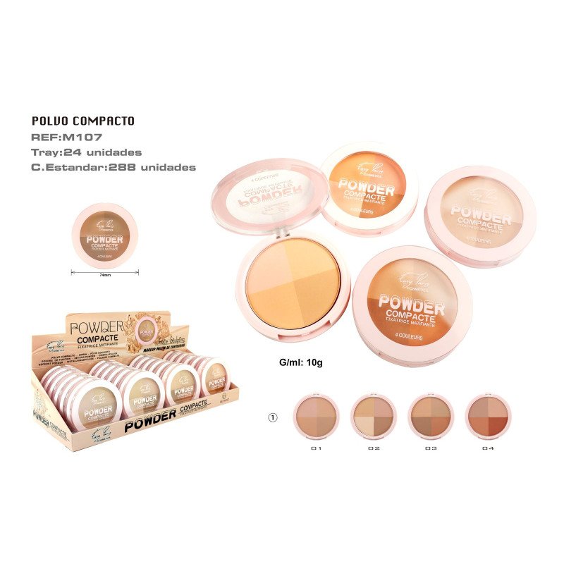 MAQ.COMPACTO CONTORNOS 4 COLORS  288/U