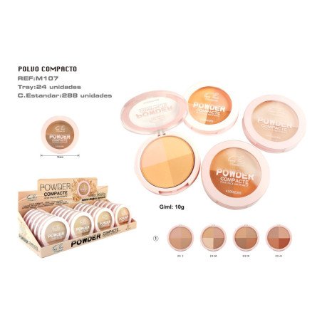 MAQ.COMPACTO CONTORNOS 4 COLORS  288/U