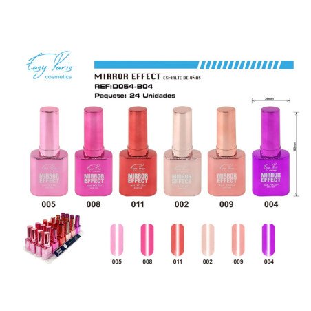 LACA DE UÑAS EFECTO ESPEJO 24/U 288/U