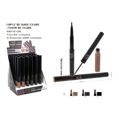 MASCARA CEJAS+PERFILADOR DE OJOS 288/C
