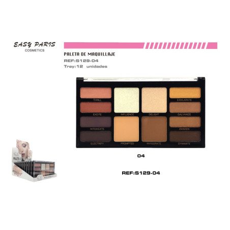 KIT MAQ.SOMBRA+COLORETE+ILUMINADOR+COMPAC 12/U 144/C