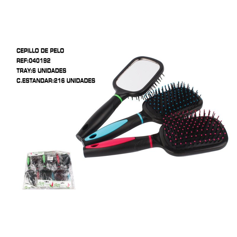 CEPILLO DE PELO C/ESPEJO 6/U 216/C