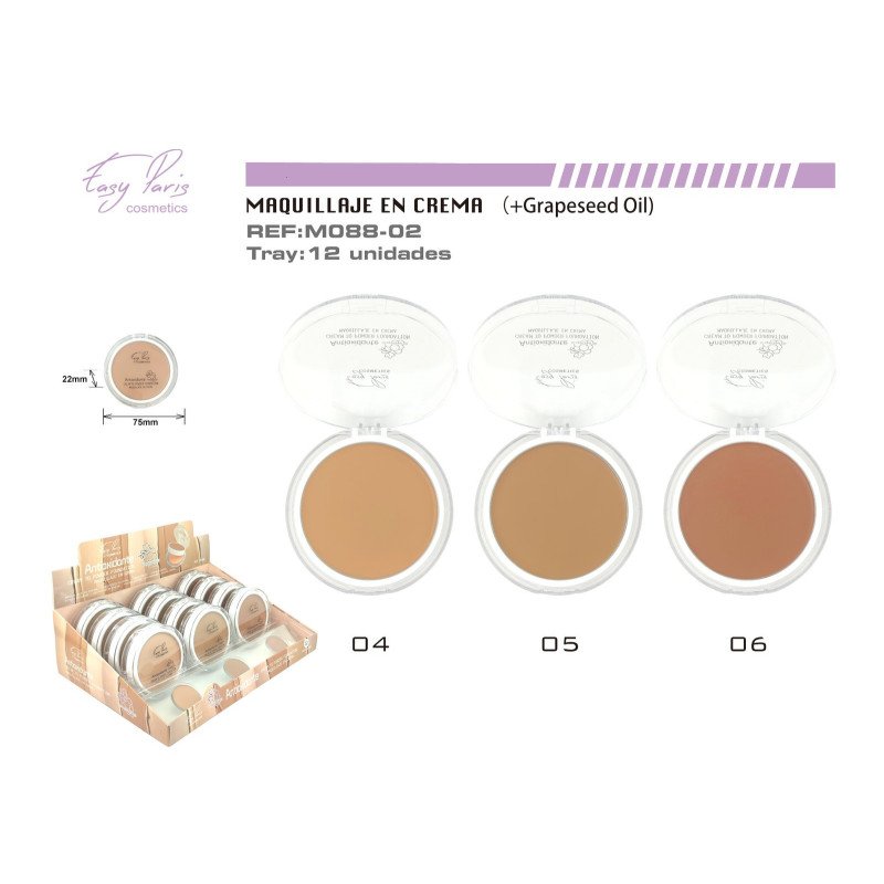 MAQ.EN CREMA ANTIOXIDANTE GRAPESEED OIL 12/U 144/C