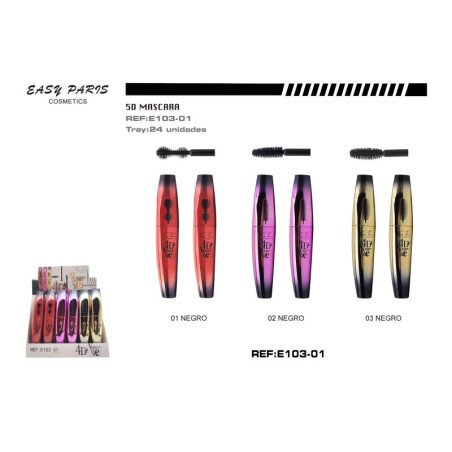 MASCARAS PESTAÑAS NEG.4D VOLUME 3 MODELOS 24/U 288/C