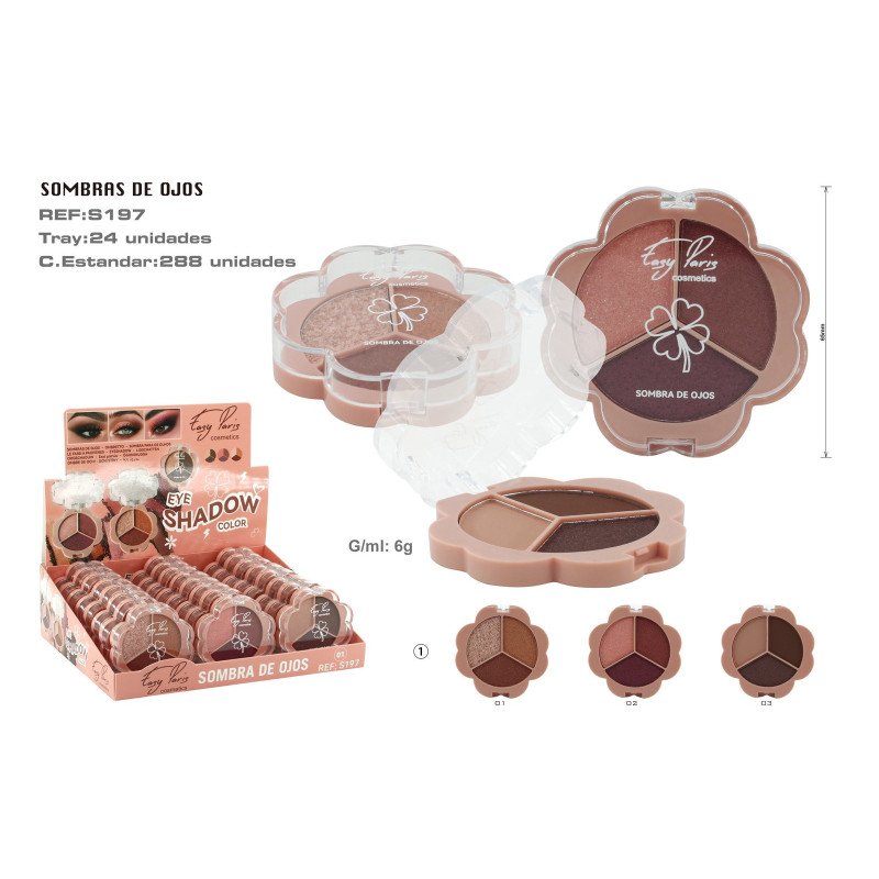 SOMBRA DE OJOS 3 COLORES 288/U