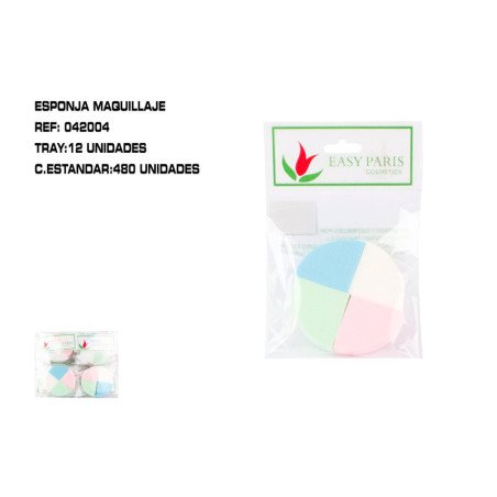 ESPONJA MAQUILLAJE 12/U 480/C