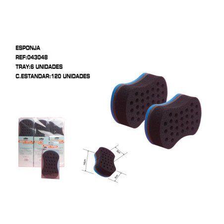 ESPONJA DE RIZOS 6/U 120/C