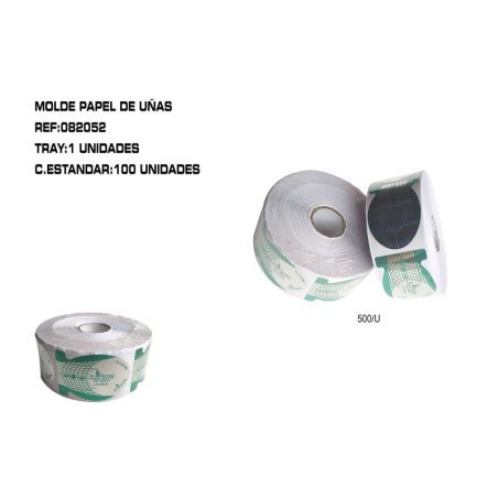 500U MOLDE DE UÑAS EN PAPEL