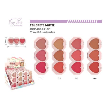 COLORETE TRIO BLUSH 24/U 288/C