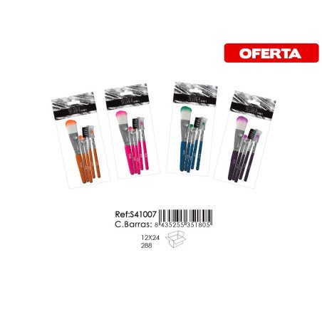 CONJUNTO BROCHAS MAQUILLAJE