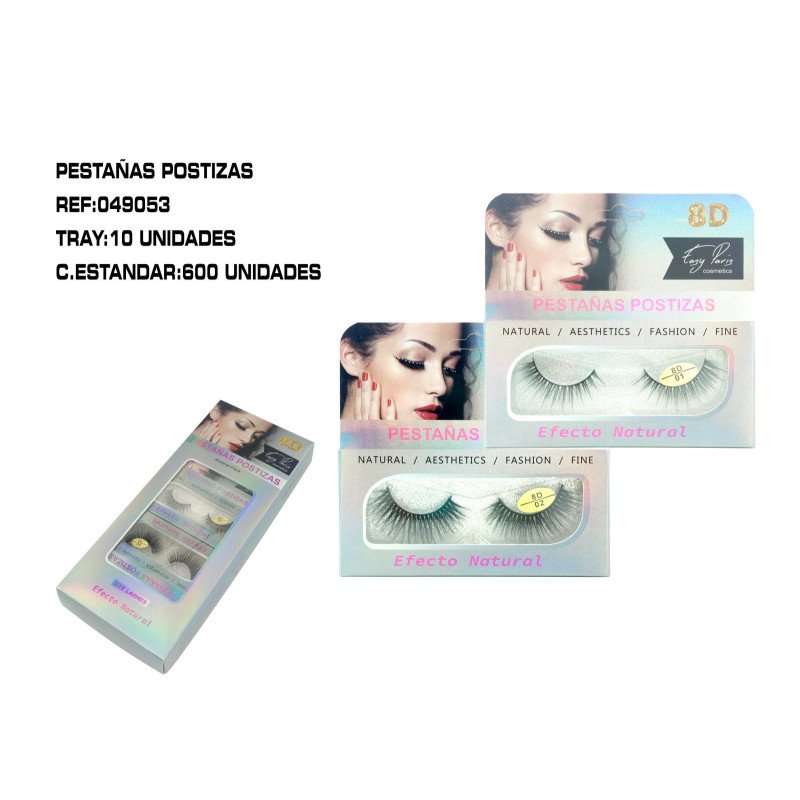 PESTAÑAS POSTIZAS EFECT 8D 10/U 600/C