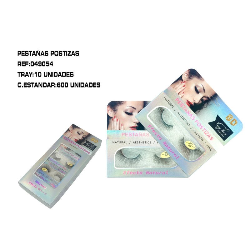 PESTAÑAS POSTIZAS EFECT 8D 10/U 600/C