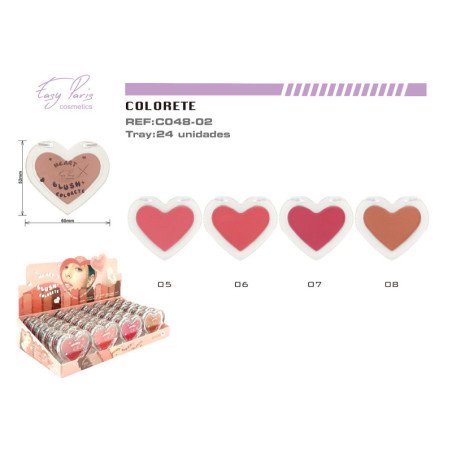 COLORETE HEART BLUSH 24/U 288/C