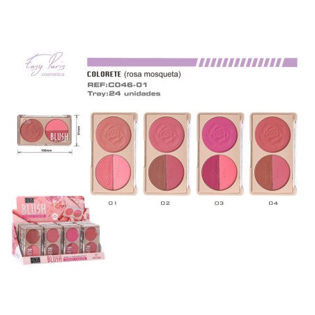 COLORETE TRIO C/ROSA MOSQUETA 24/U 288/C