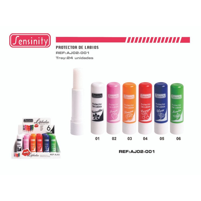 PROTECTOR LABIAL AROMA FRUTAS 24/U 288/U