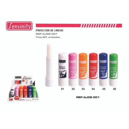 PROTECTOR LABIAL AROMA FRUTAS 24/U 288/U