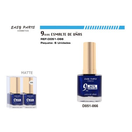 LACA DE UÑAS 9 DIAS BLUE MATE 6/U 144/U