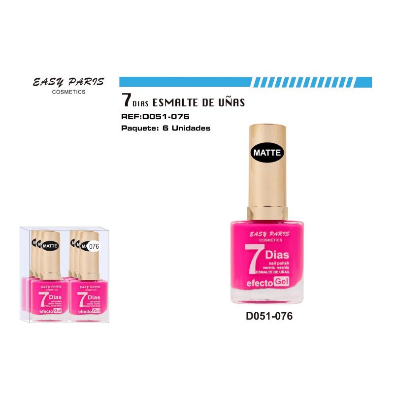 LACA DE UÑAS 9 DIAS MATE 6/U 144/U