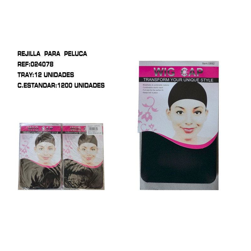 2U REJILLAS NEGRAS PARA PELUCA 288/C