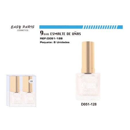 LACA DE UÑAS 9 DIAS BLANC PERLA 6/U 144/U