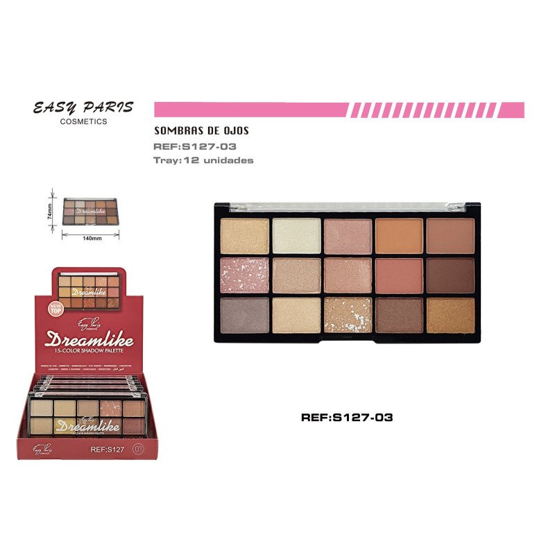 PALETA S.DE OJOS 15COLORS 144/U