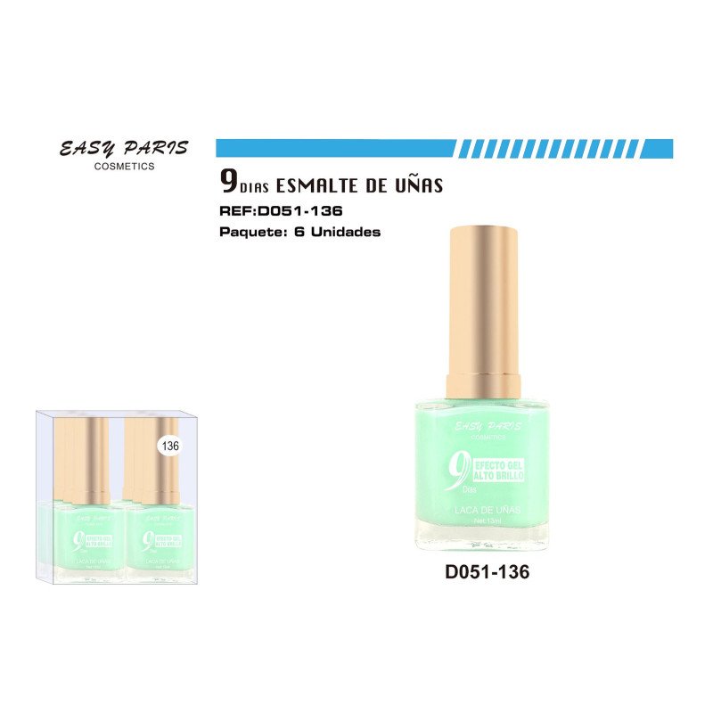 LACA DE UÑAS 9 DIAS 6/U 144/U