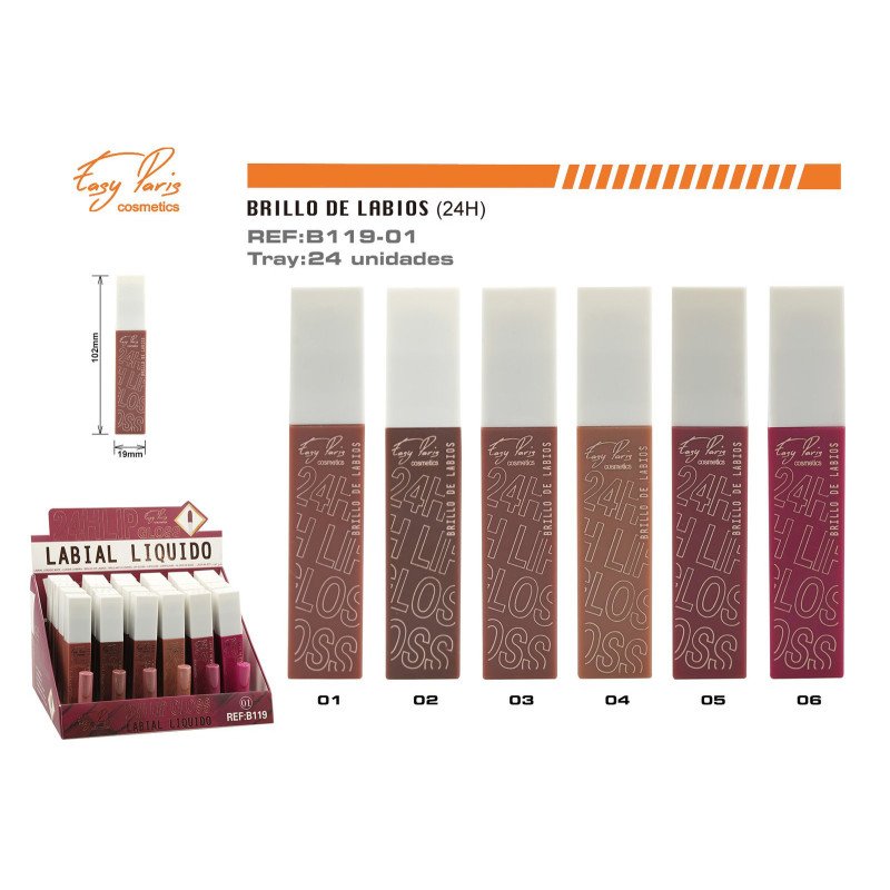 LIPS GLOSS KISS 24H 24/U 288/U