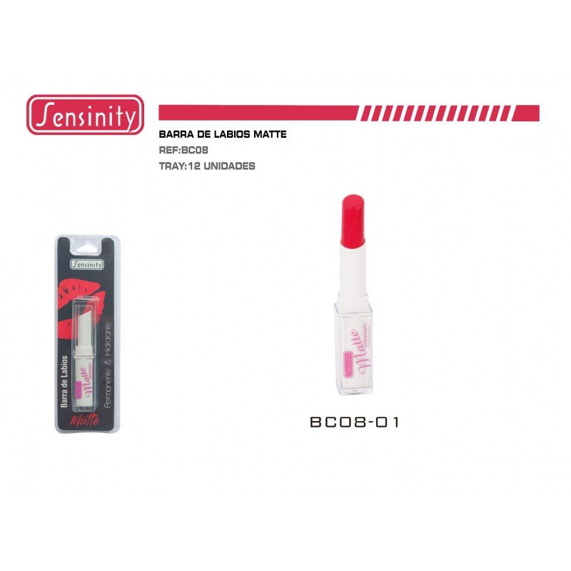 BARRA DE LABIOS MATTE HIDRATANTE 12/U 144/U