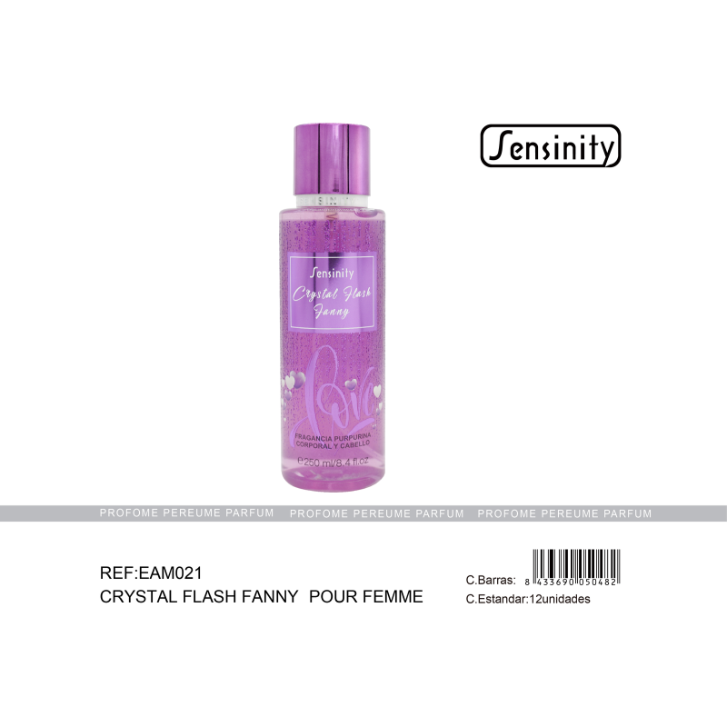 CRYSTAL FLASH FANNY BODY Y CABELLO 250ML