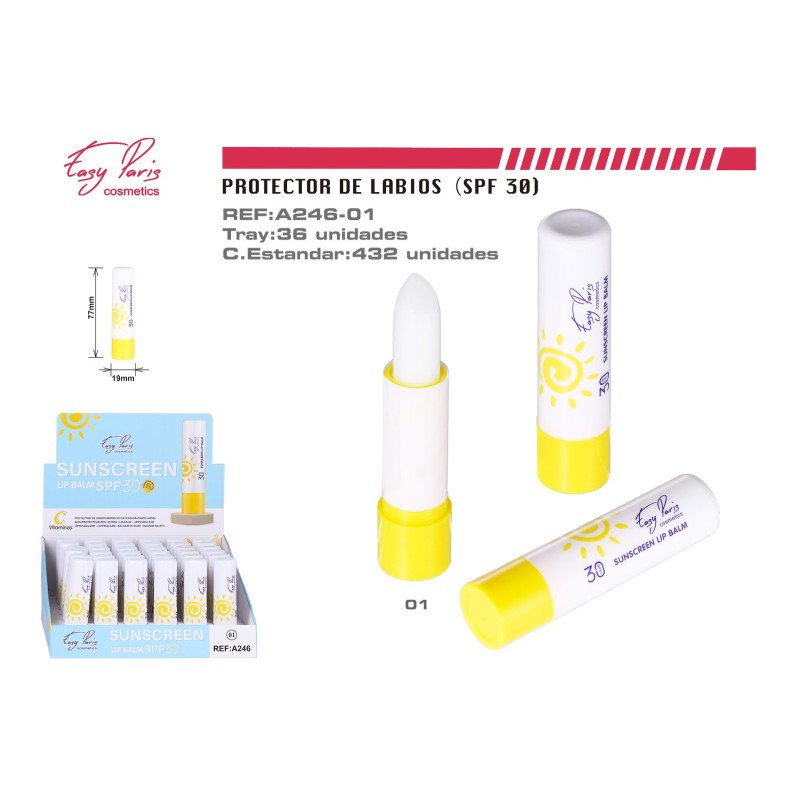 PROTECTOR LABIAL C/PROTECCION SOLAR 36/U 432/C