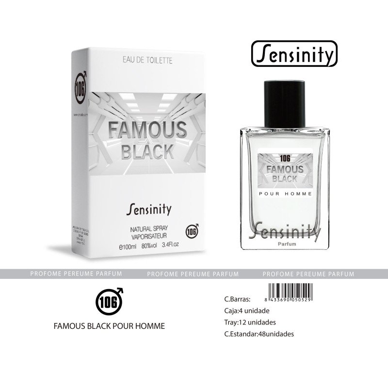 FAMOUS BLACK POUR HOMME SENSINITY