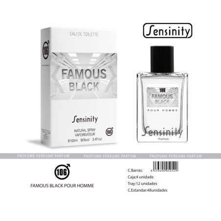 FAMOUS BLACK POUR HOMME SENSINITY