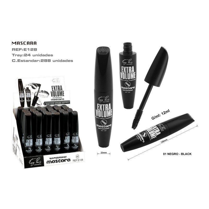 MASCARA EXTRA VOLUME NEGR 24/U 288/U