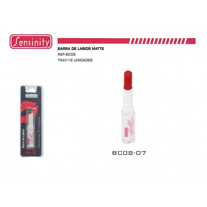 BARRA DE LABIOS MATTE HIDRATANTE 12/U 144/U