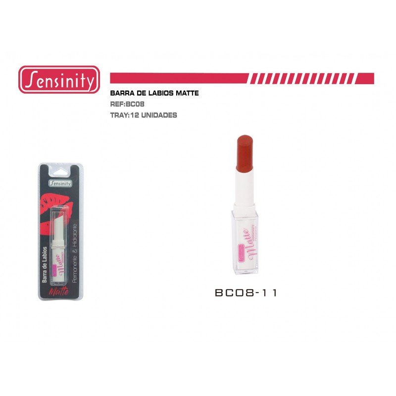 BARRA DE LABIOS MATTE HIDRATANTE 12/U 144/U