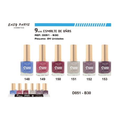 LACA DE UÑAS 9 DIAS 24/U 288/U