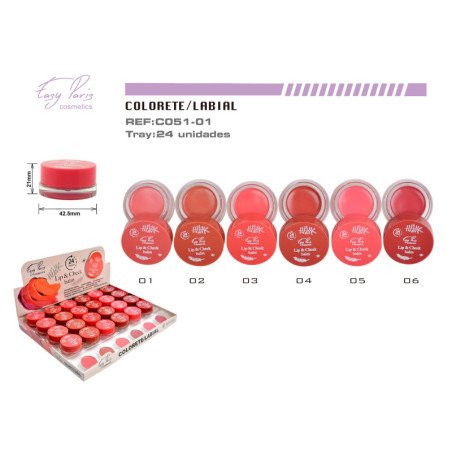 BALSAMO 24H MULTIUSO LABIOS/MEJILLAS 288/U