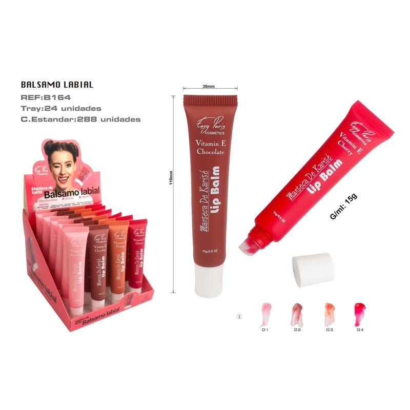 BALSAMO LABIAL C/MANTECA KARITE 24/U 288/C