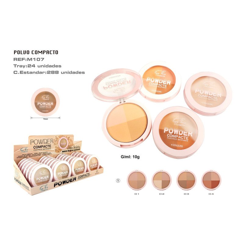 MAQ.COMPACTO CONTORNOS 4 COLORS  288/U
