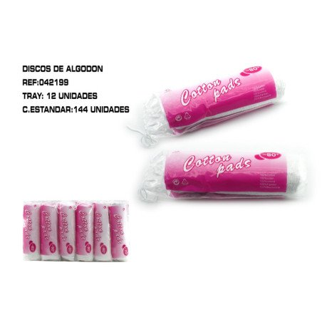 80U DISCO DE ALGODON 144/U
