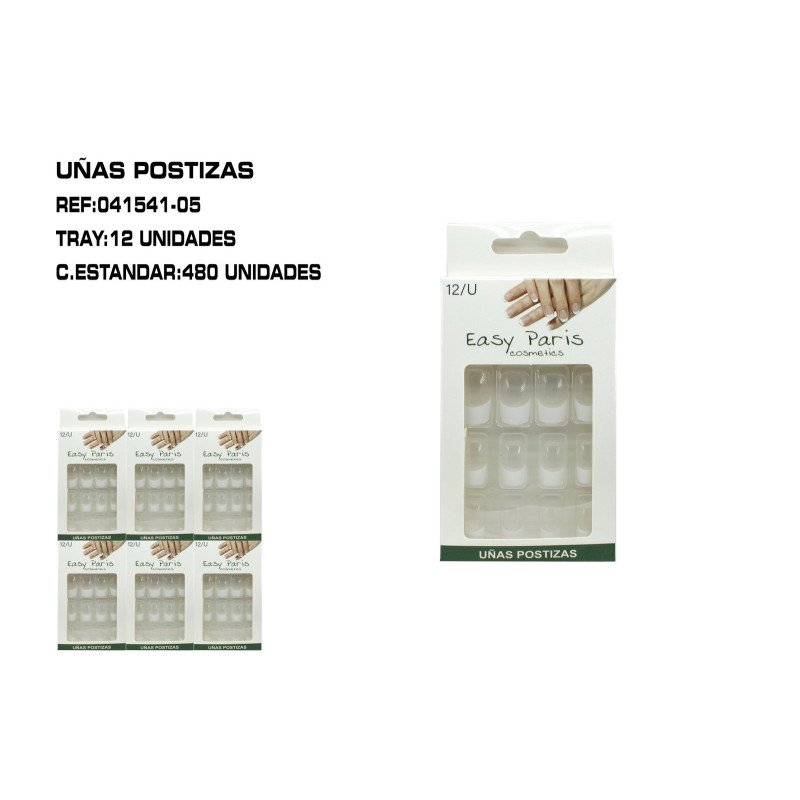 UÑAS POSTIZAS INCOLOR 12/P