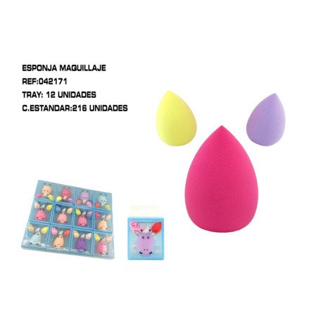 ESPONJA DE MAQUILLAJE 12/U 216/C