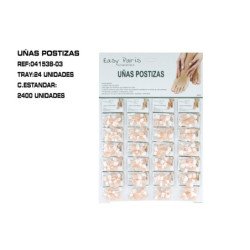 UÑAS POSTIZAS COLOR NUDE 24/P