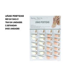 24 UÑAS POSTIZAS 2 COLORES...