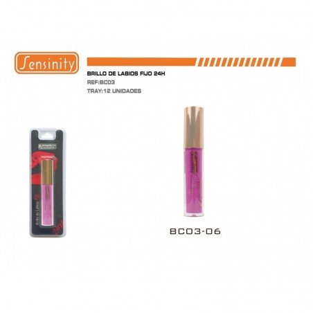 BRILLO DE LABIOS FIJO 24H SENSINITY 12/U 144/U