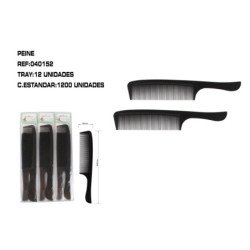 PEINE NEGRO CON MANGO 12/U