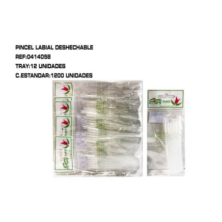 6 PINCEL DELINEADOR DESECHABLE 12/U 600/C